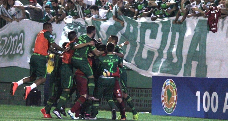 A Chape venceu o Junior Barranquilla nas quartas de final (Foto: Divulgação/Chapecoense)