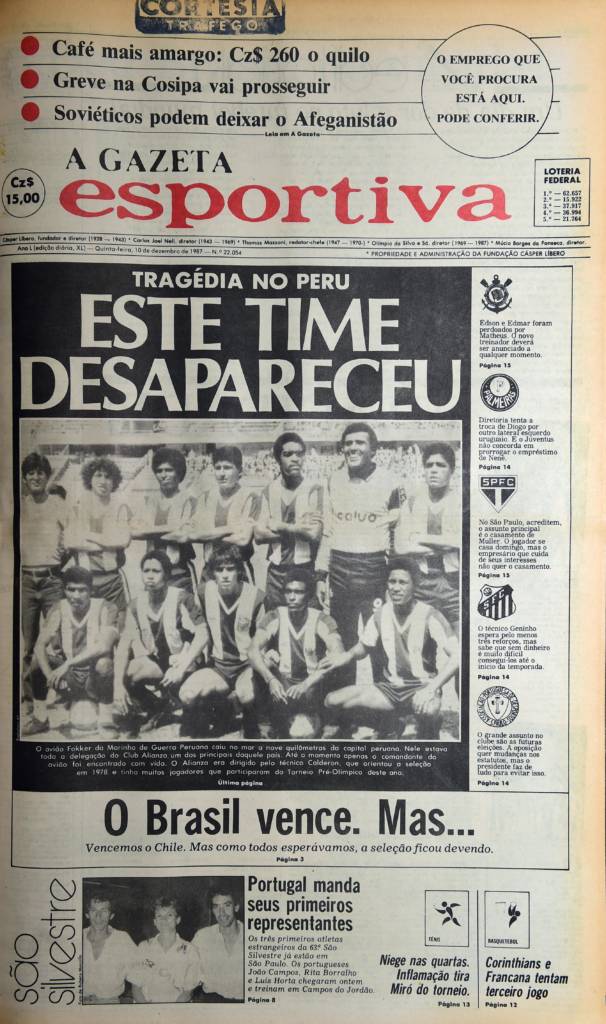 Tragédia vitimou 16 atletas