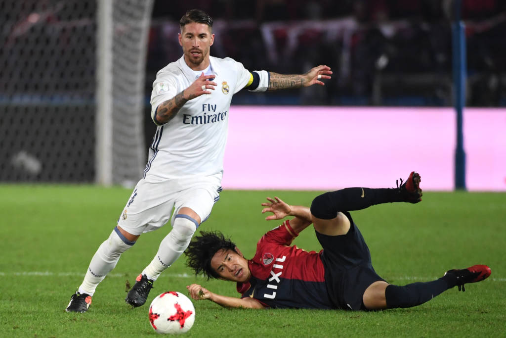 Sérgio Ramos foi o protagonista de uma das principais polêmicas da final do Mundial de Clubes (Foto: Toshifumi Kitamura/AFP)