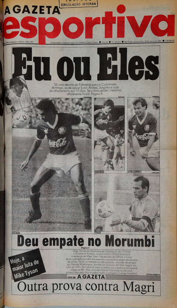 Nelsinho barrou quarteto em 1992