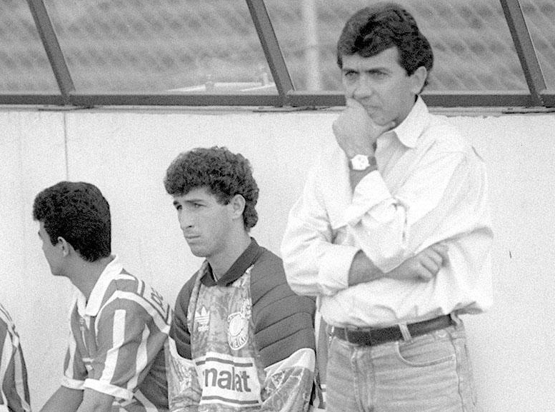 Técnico Nelsinho Baptista viveu começo da Era Parmalat no Palmeiras (Foto: Acervo/Gazeta Press)