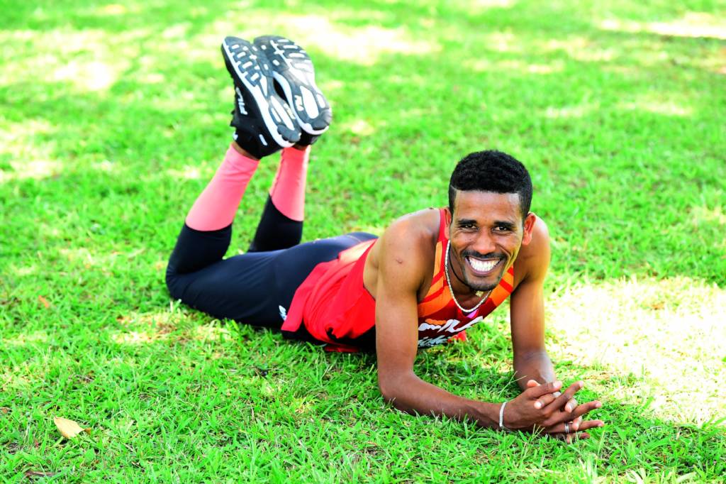 O bem-humorado Dawit venceu em São Paulo há dois anos (foto: Sergio Barzaghi/Gazeta Press)