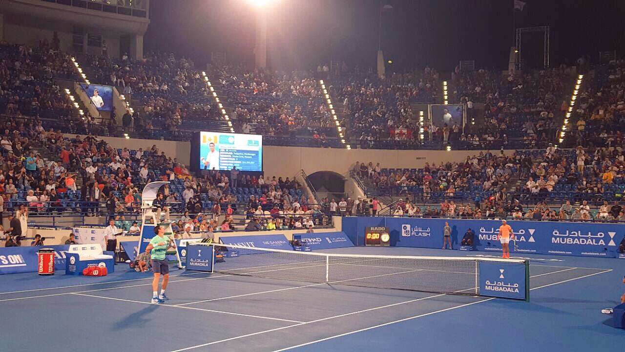 Nadal também ganhou seu jogo e enfrenta Goffin na decisão - Foto: Mubadala WTC