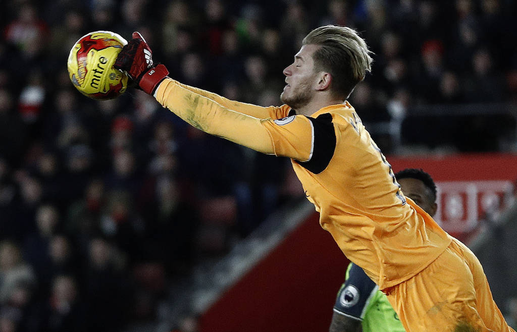 O goleiro Loris Karius evitou uma derrota ainda pior do Liverpool (Foto: AFP PHOTO / Adrian DENNIS)