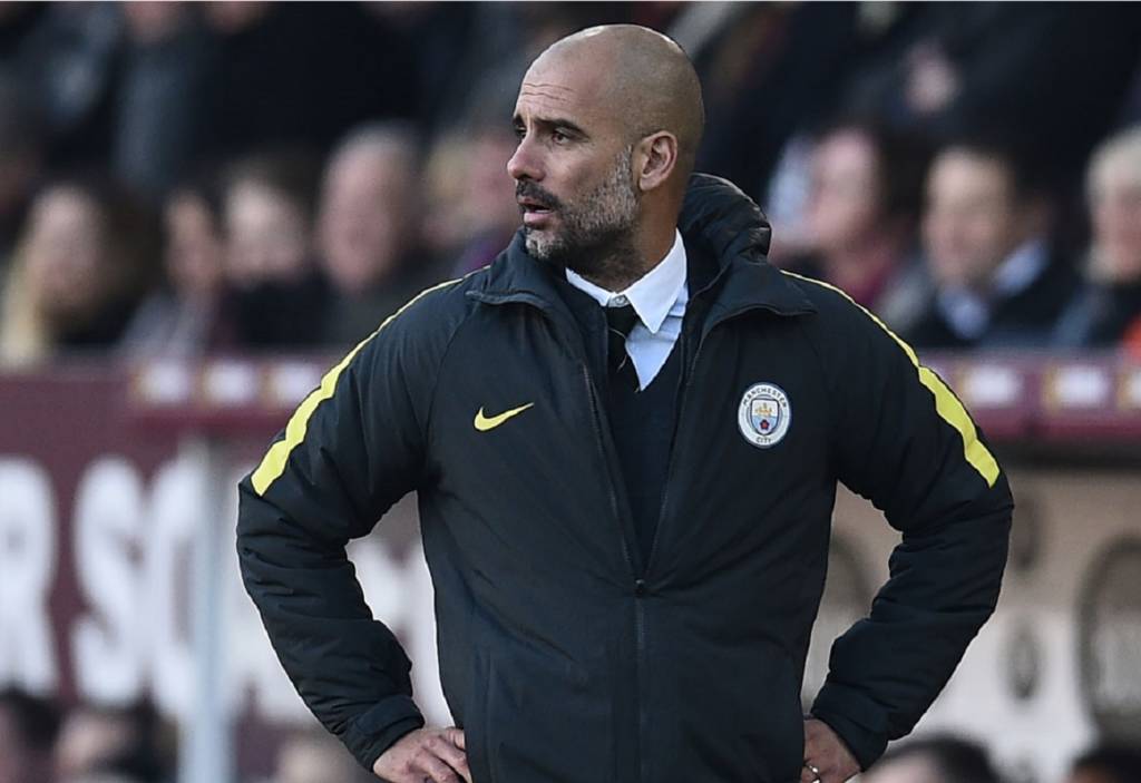 Guardiola confirmou a ausência de Jesus contra o Everton (Foto: Oli Scarff/AFP)