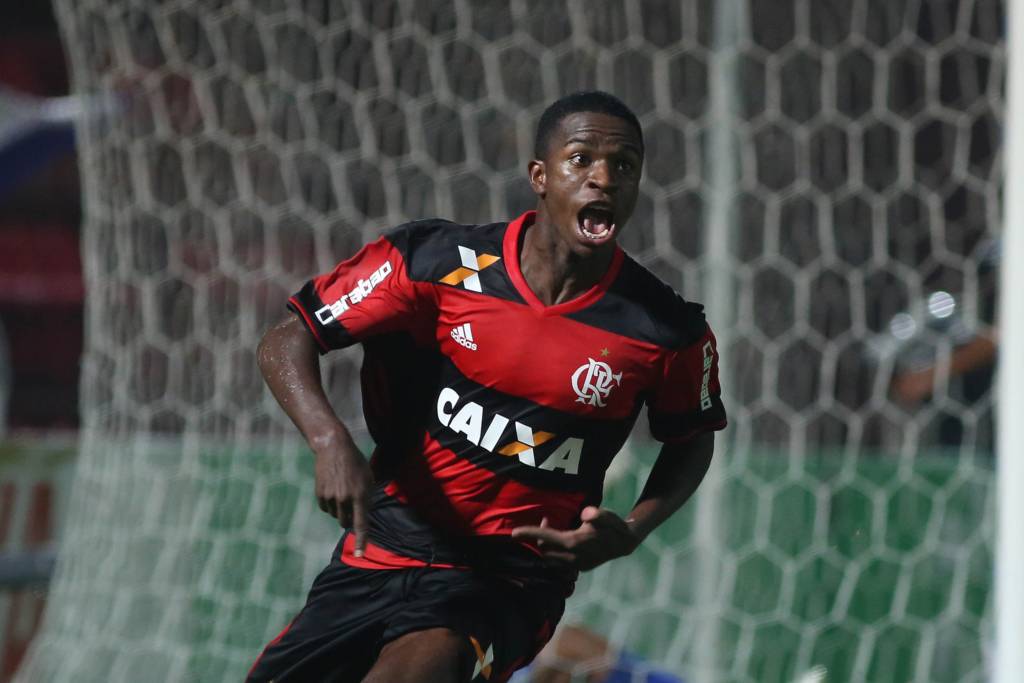 Vinícius Júnior fez o gol que deu a classificação ao Flamengo nos acréscimos (Foto: Staff Images / Flamengo)