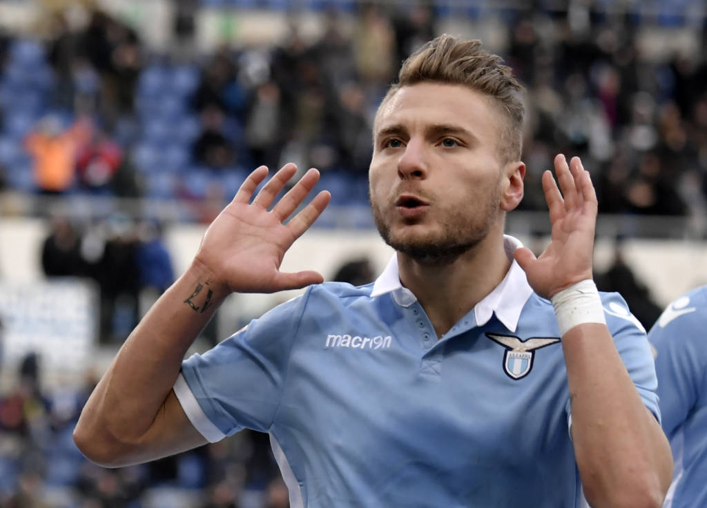 Ciro Immobile vem marcando gols com a camisa da Lazio (Foto: Tiziana Fabi/AFP) 