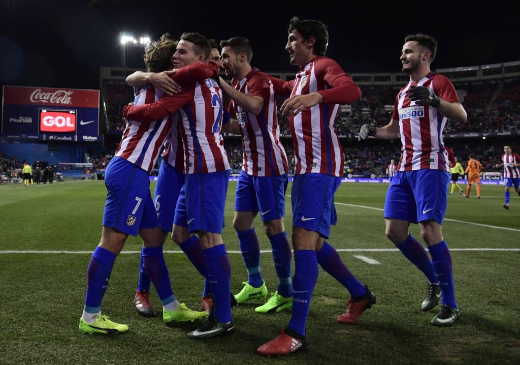 Vitória por 3 a 0 deu boa vantagem ao Atlético de Madrid para o jogo de volta (Foto: Javier Soriano/AFP)