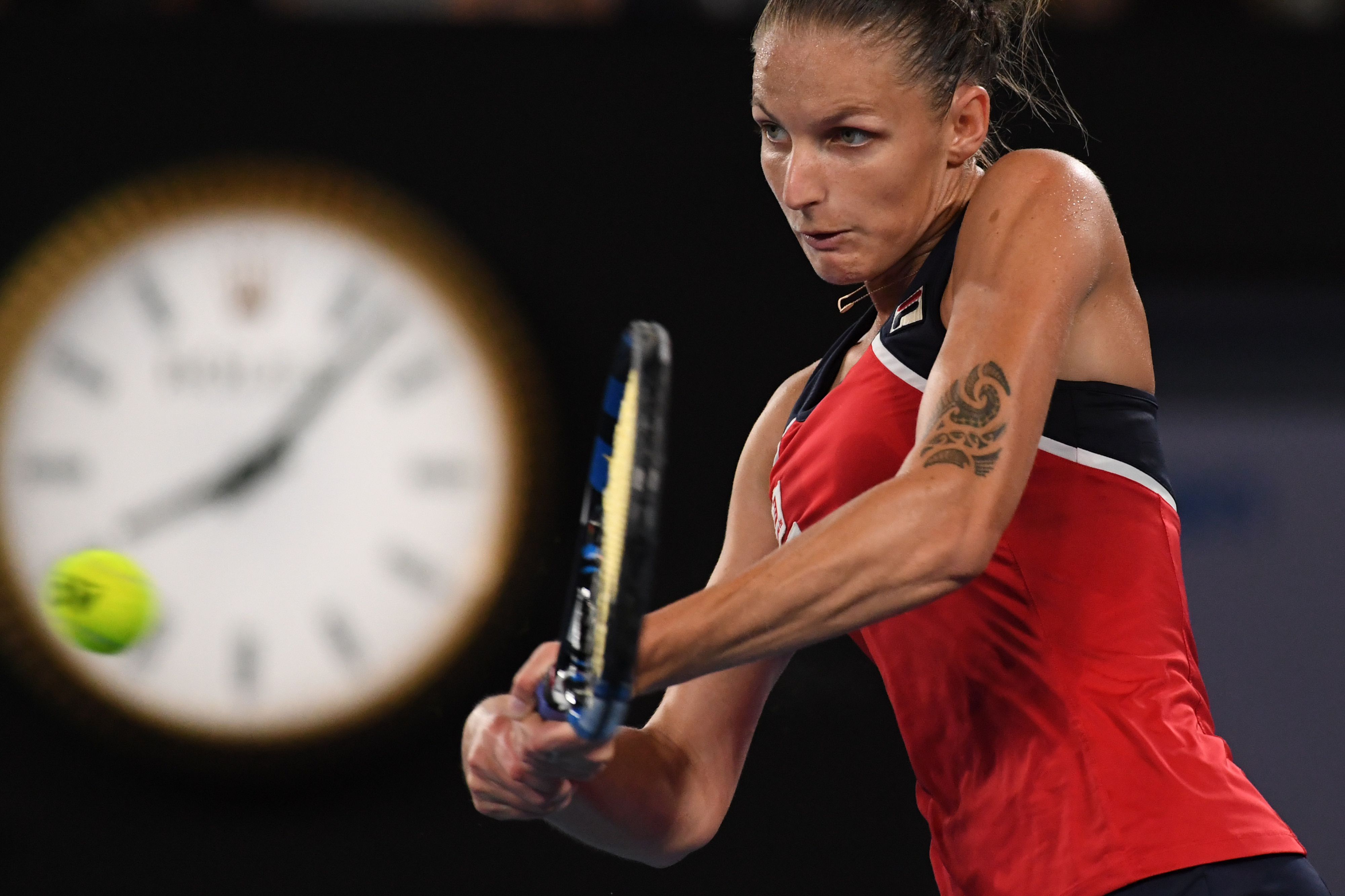Antes desta edição, o melhor resultado de Pliskova no Aberto da Austrália havia sido uma terceira rodada (Foto: SAEED KHAN/AFP)