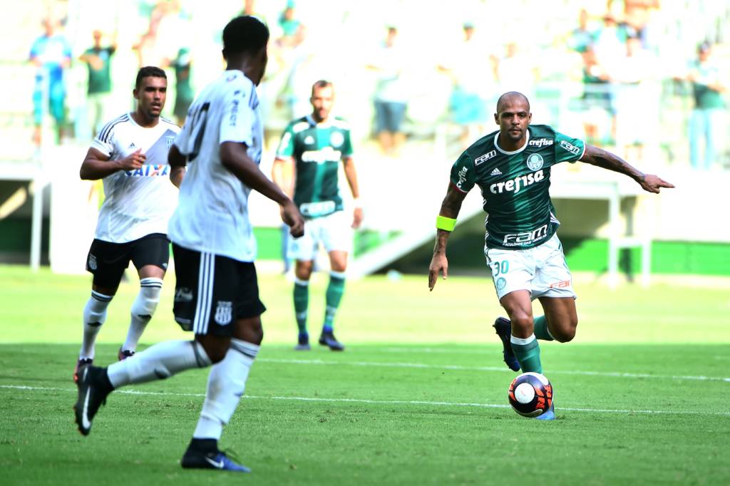 Felipe Melo afirmou que o Palmeiras mereceu a vitória pela atuação neste domingo (Foto: Sergio Barzaghi/Gazeta Press)