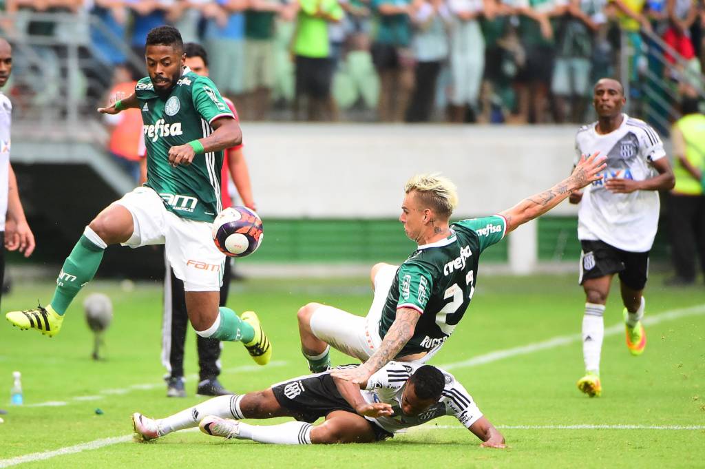 Michel Bastos durante Palmeiras X Ponte Preta,em jogo amistoso,na arena Palestra Italia,em Sao Paulo, SP 29/01/2017 Foto:Sergio Barzaghi/Gazeta Press