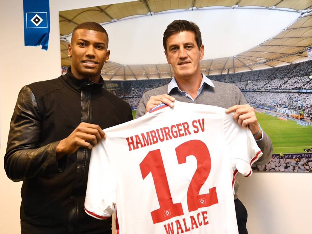 Walace defenderá o Hamburgo até 2021 (Foto: Divulgação/Hamburgo)