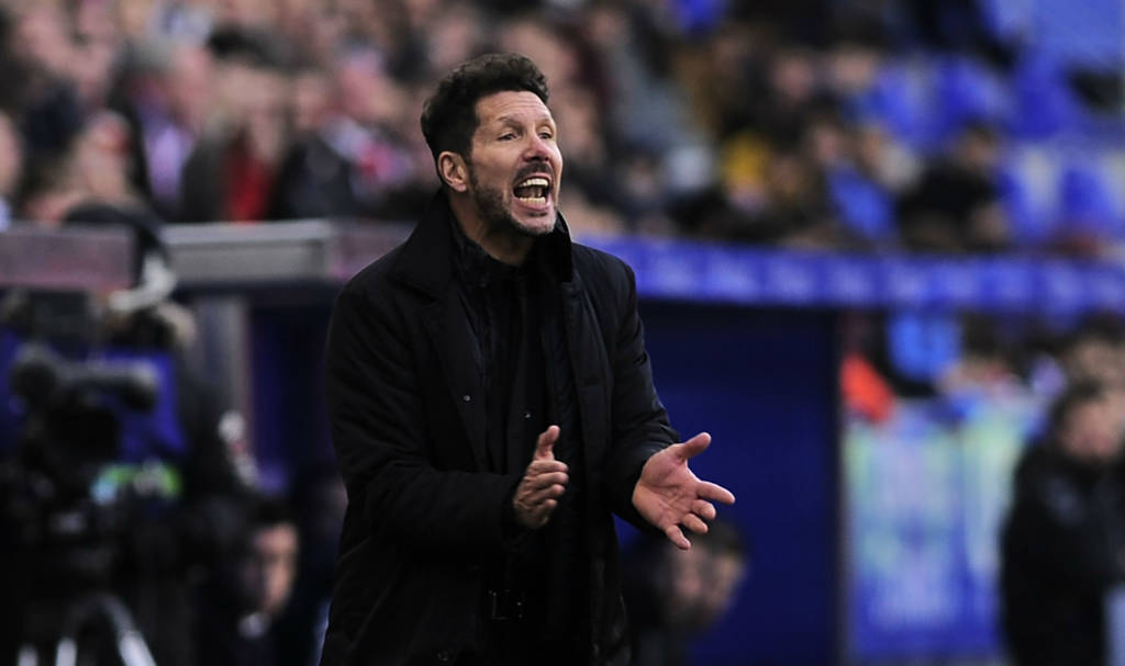 Diego Simeone quer evolução de sua equipe (Foto: Ander Gillenea/AFP)