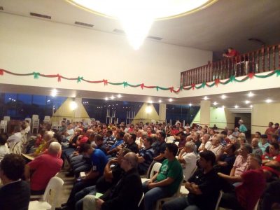 Apresentação do projeto reuniu cerca de 300 pessoas no Salão Nobre do Canindé (Foto: Everton Calício/Portuguesa)
