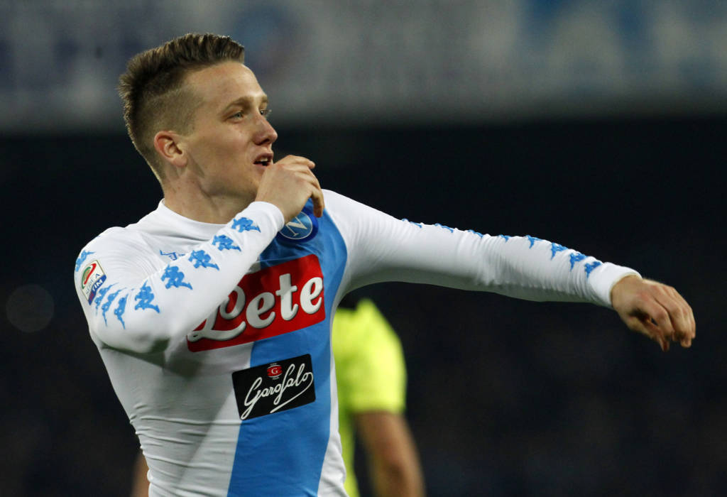 Piotr Zielinski abriu o placar para o Napoli só no segundo tempo (Foto: AFP PHOTO / CARLO HERMANN)