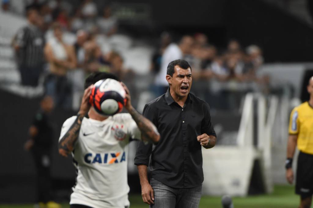 Para o técnico, o Corinthians não se escondeu e foi voluntarioso (foto: Djalma Vassão/Gazeta Press)