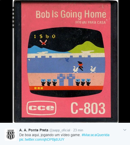Ponte voltou a brincar com a contratação de Fernando Bob (Foto: Reprodução/Twitter)