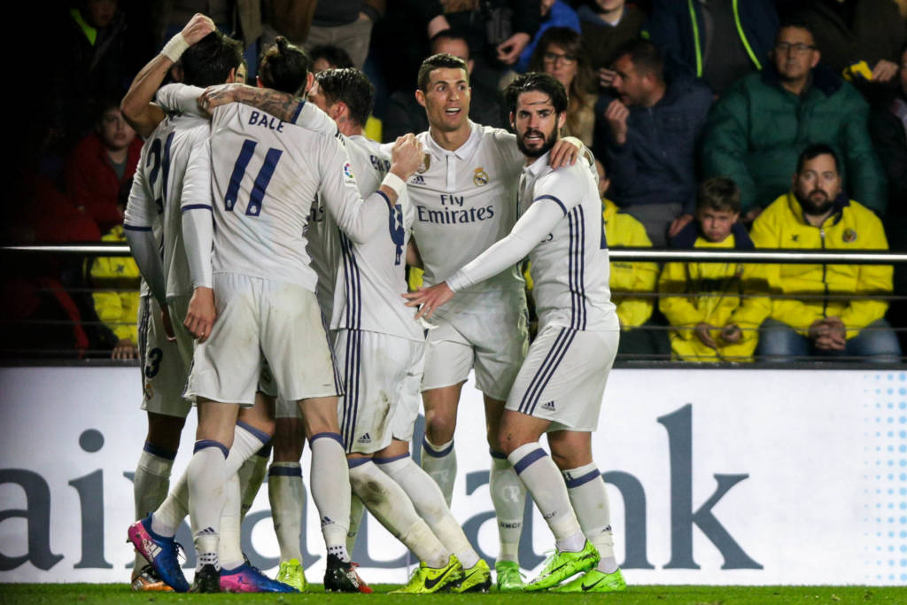 Bale, Cristiano Ronaldo e Morata marcaram na virada do Real Madrid (Foto: AFP PHOTO / BIEL ALINO)