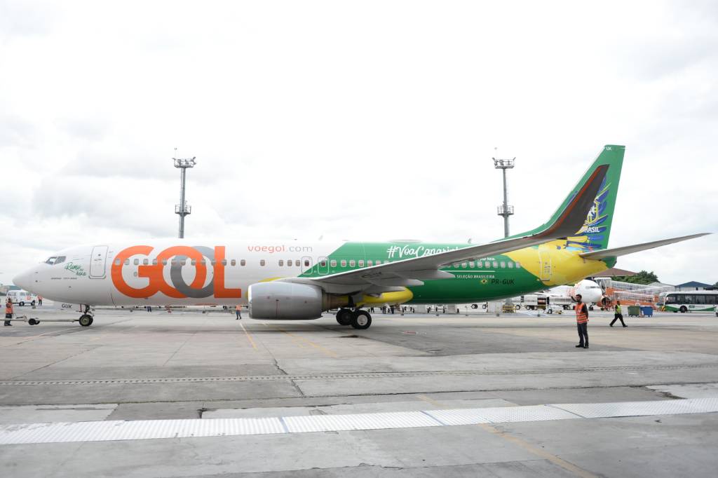 Seleção ganhou um novo avião (Foto: Pedro Martins/MoWA Press)