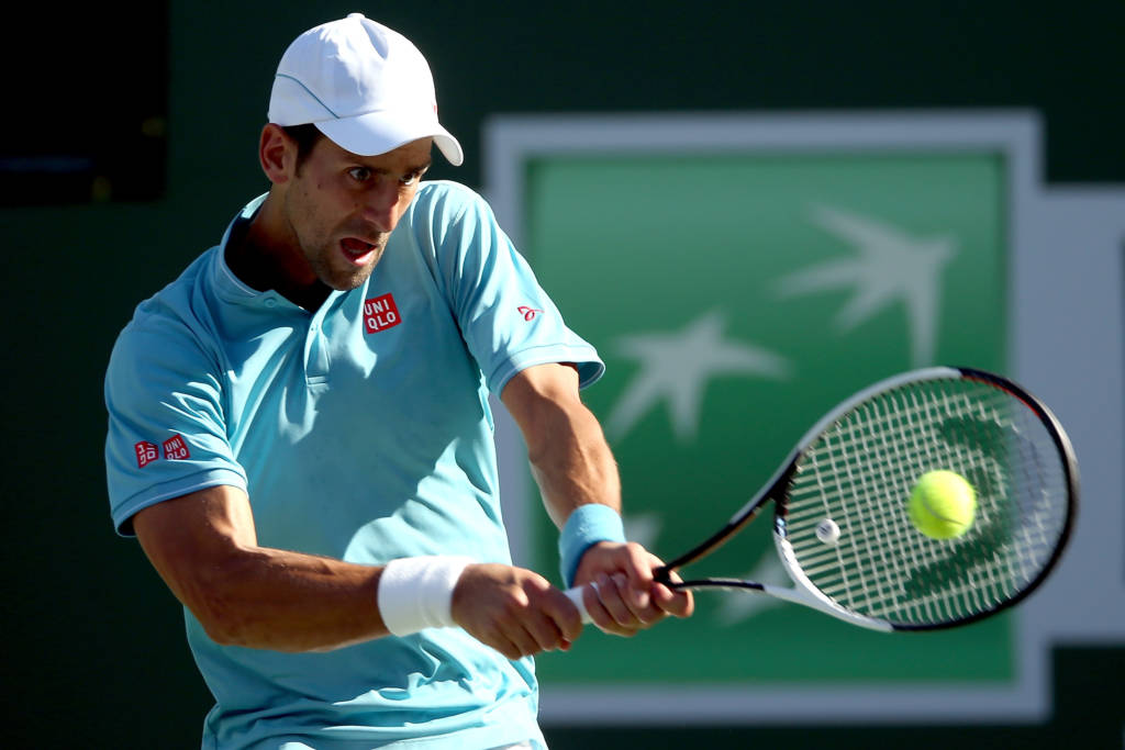 Djokovic defendia o título do Masters 1000 de Miami (Foto: Matthew Stockman/AFP)