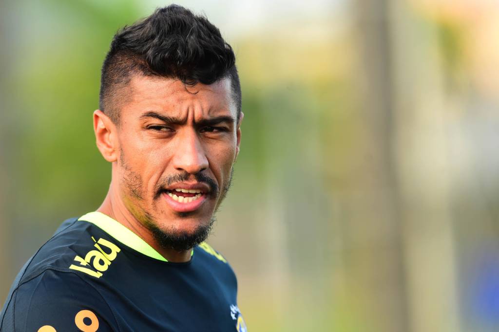Volante do Guangzhou Evergrande treinou no CT Joaquim Grava e jogará em Itaquera (foto: Sergio Barzaghi/Gazeta Press)