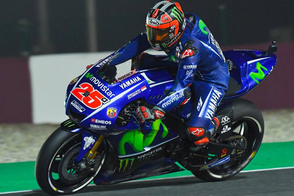 Maverick Viñales ficou com a vitória após intensa disputa com Dovizioso (Foto: Divulgação/MotoGP)