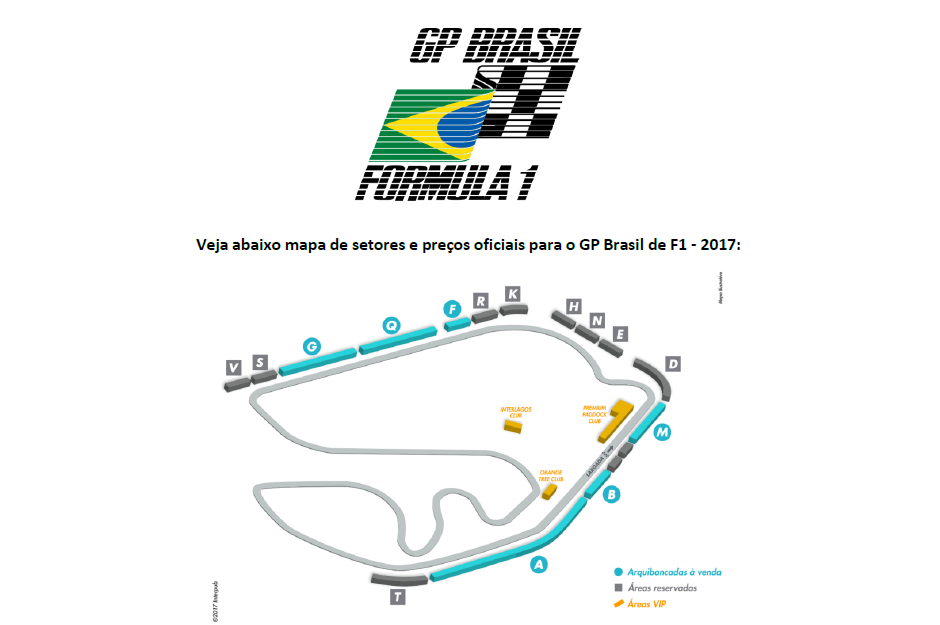 Venda de ingressos para o GP do Brasil começa nesta quinta Gazeta