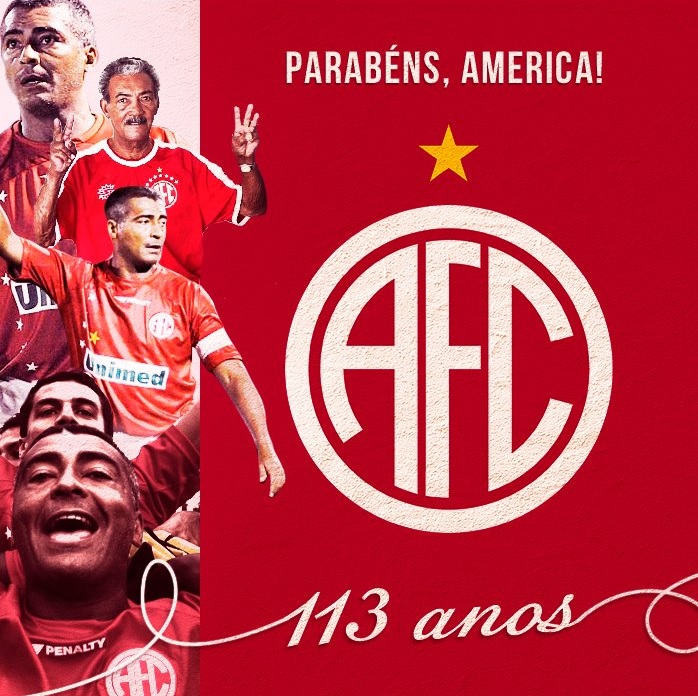 Romário comemora aniversário do América-RJ nas redes sociais