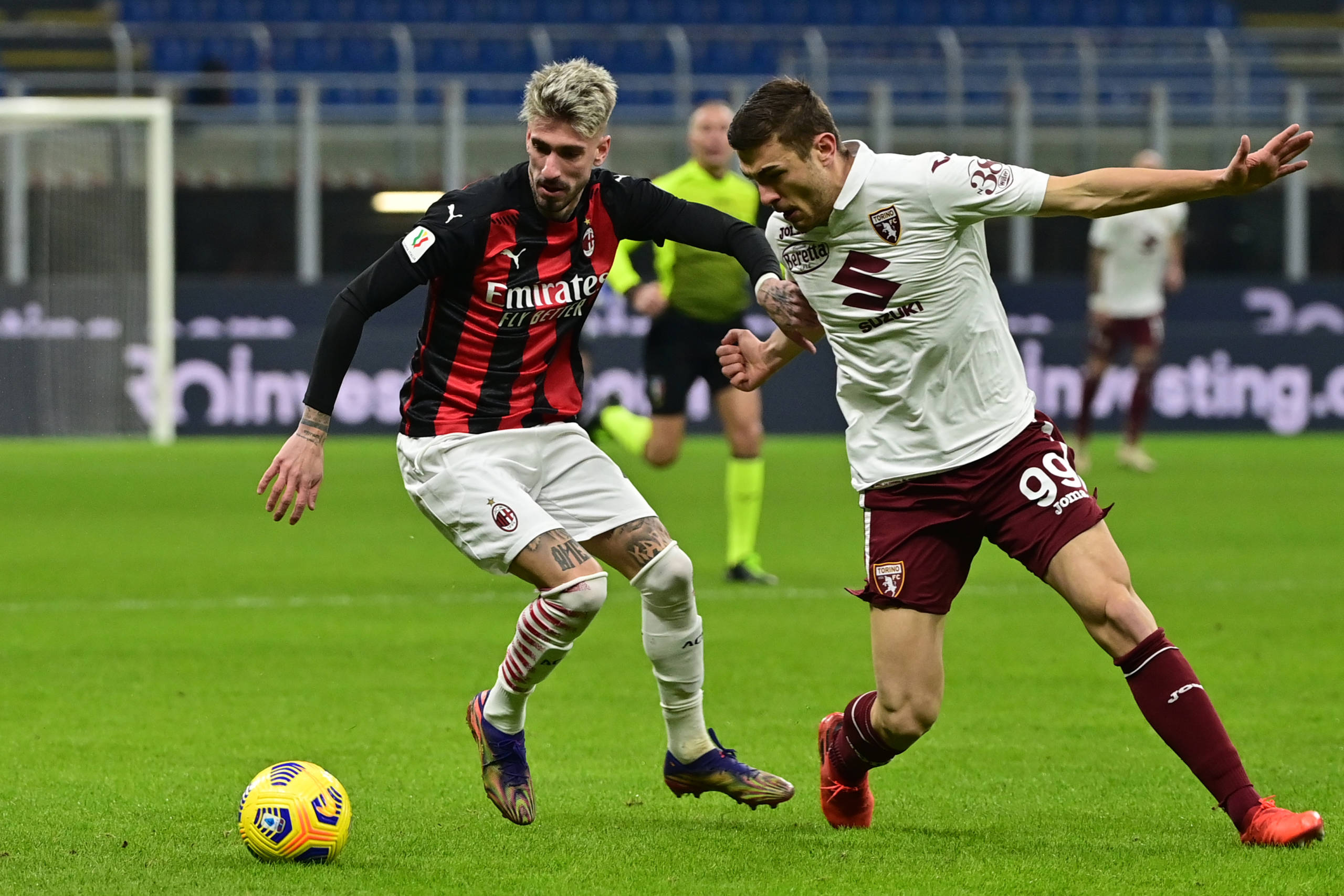 Acompanhe lances da partida entre Milan e Torino pela Copa da Itália ...