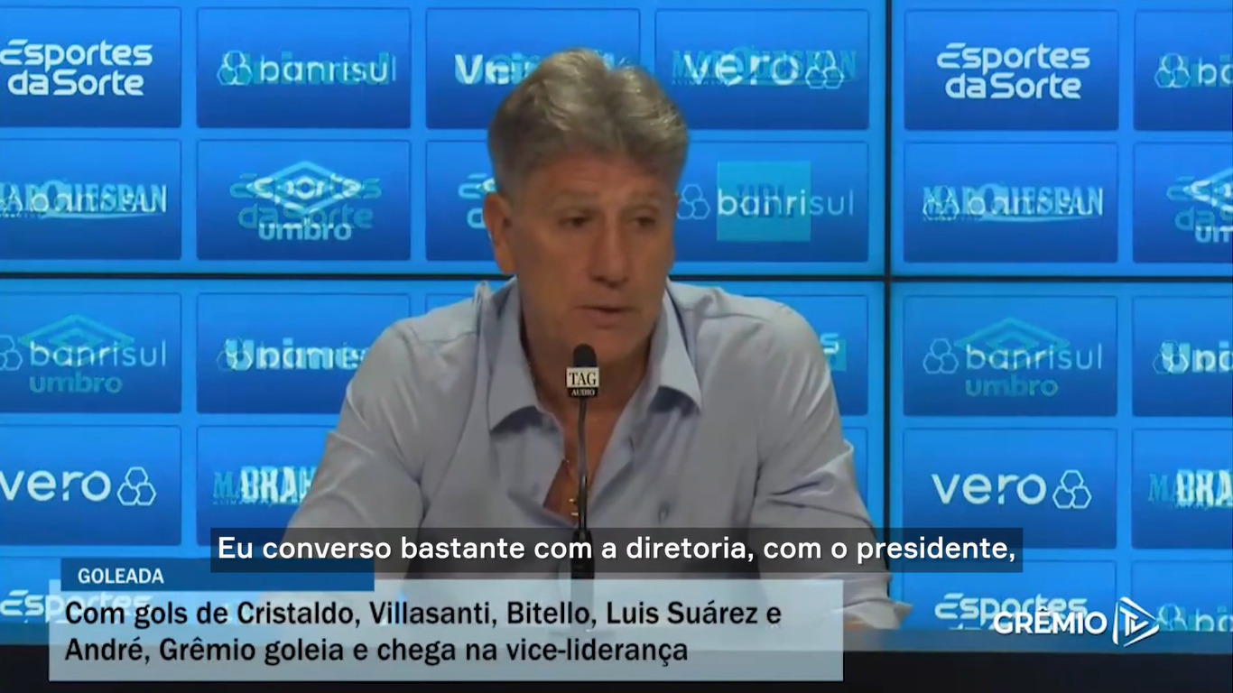 Renato comenta sobre Suárez “Espero que tenha um final feliz” Gazeta