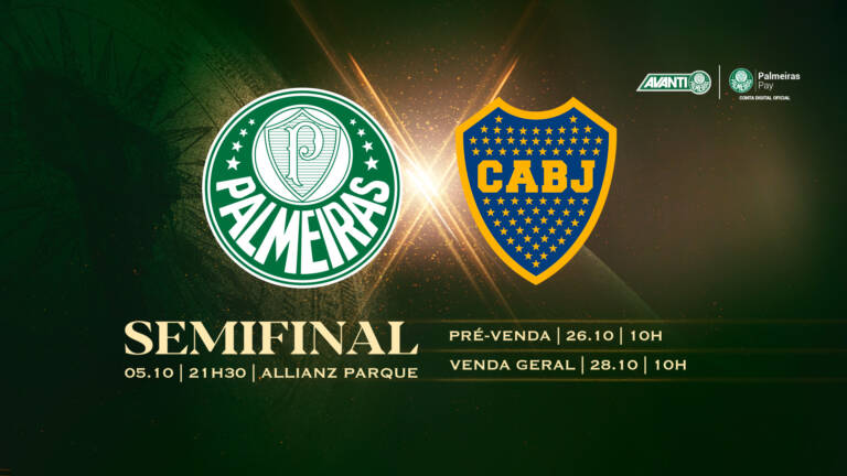 Palmeiras começa a vender ingressos nesta terça-feira para volta da semifinal contra o Boca, no Allianz Parque