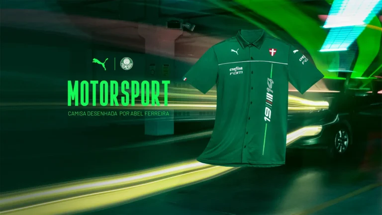 Verdão, automobilismo e sustentabilidade: Palmeiras lança camisa criada por Abel Ferreira