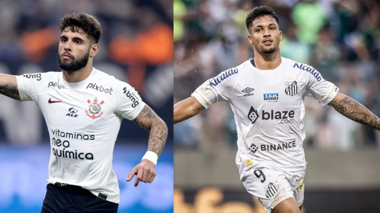 Yuri Alberto x Marcos Leonardo: clássico entre Corinthians e Santos marca o encontro de artilheiros