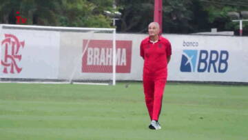 Veja como foi o último treino do Flamengo para enfrentar o Atlético-MG