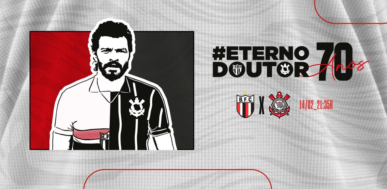 Homenagens a Sócrates marcam clássico Corinthians x Botafogo-SP em Ribeirão Preto